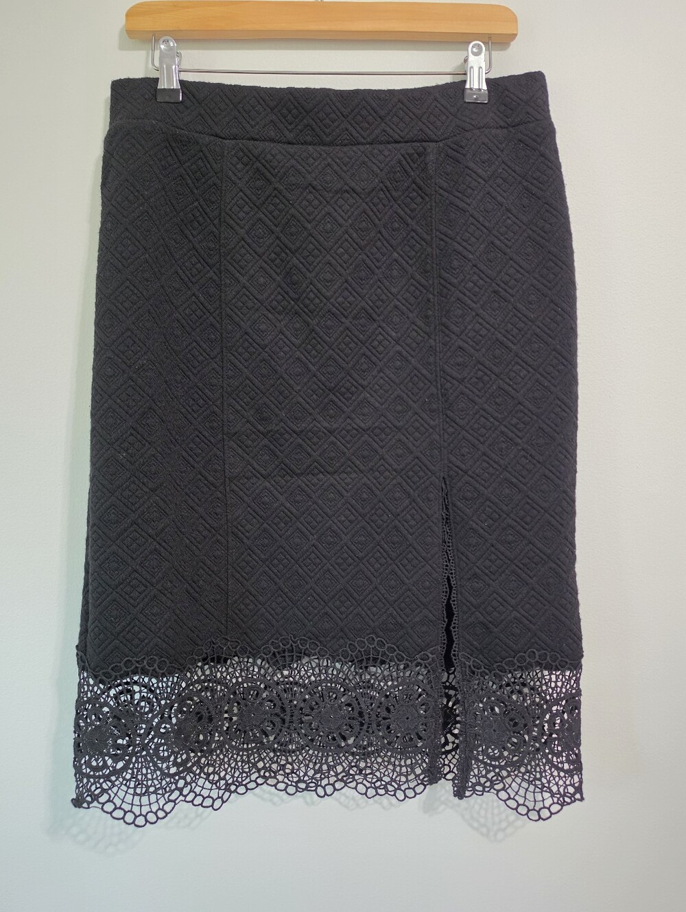 8. Free People Lacey Trimmed Skirt Sz L